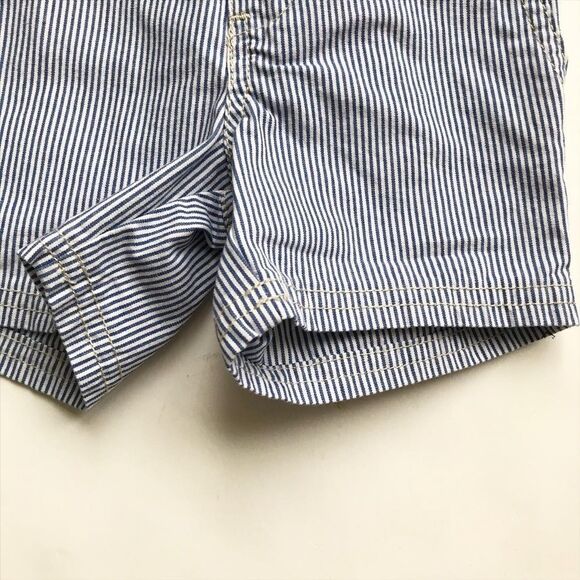 Carter’s blue pinstripe shorts EUC 6 months - Picture 3 of 5